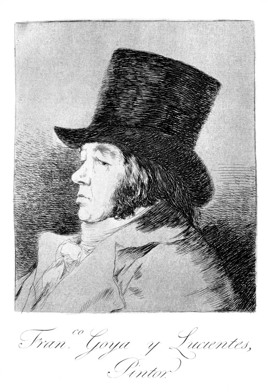 Kendi portresi, 1799 by Francisco de Goya