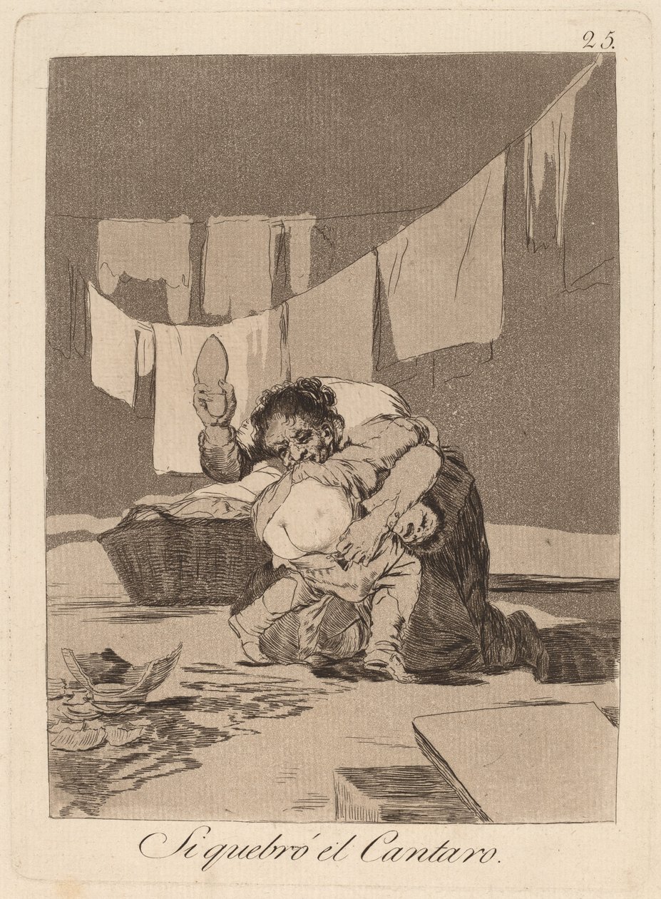 Pot kırarsam (evet potu kırdım) by Francisco de Goya