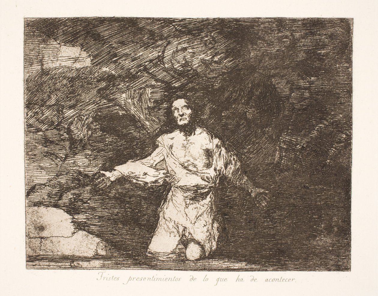 Geleceğin ne getireceğine dair üzücü beklenti (1) by Francisco de Goya