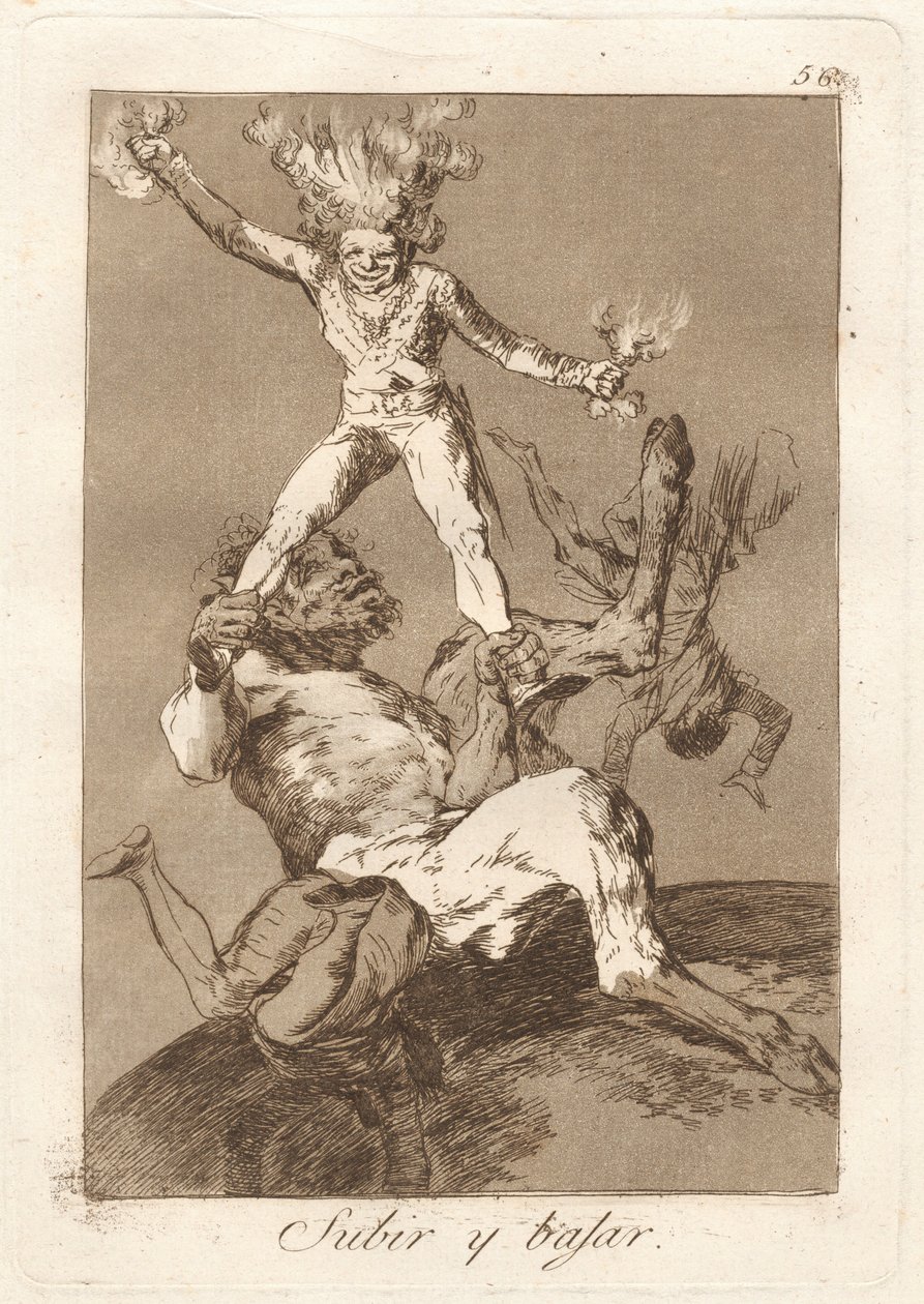 Subir y bajar (Yükselmek ve Düşmek) by Francisco de Goya