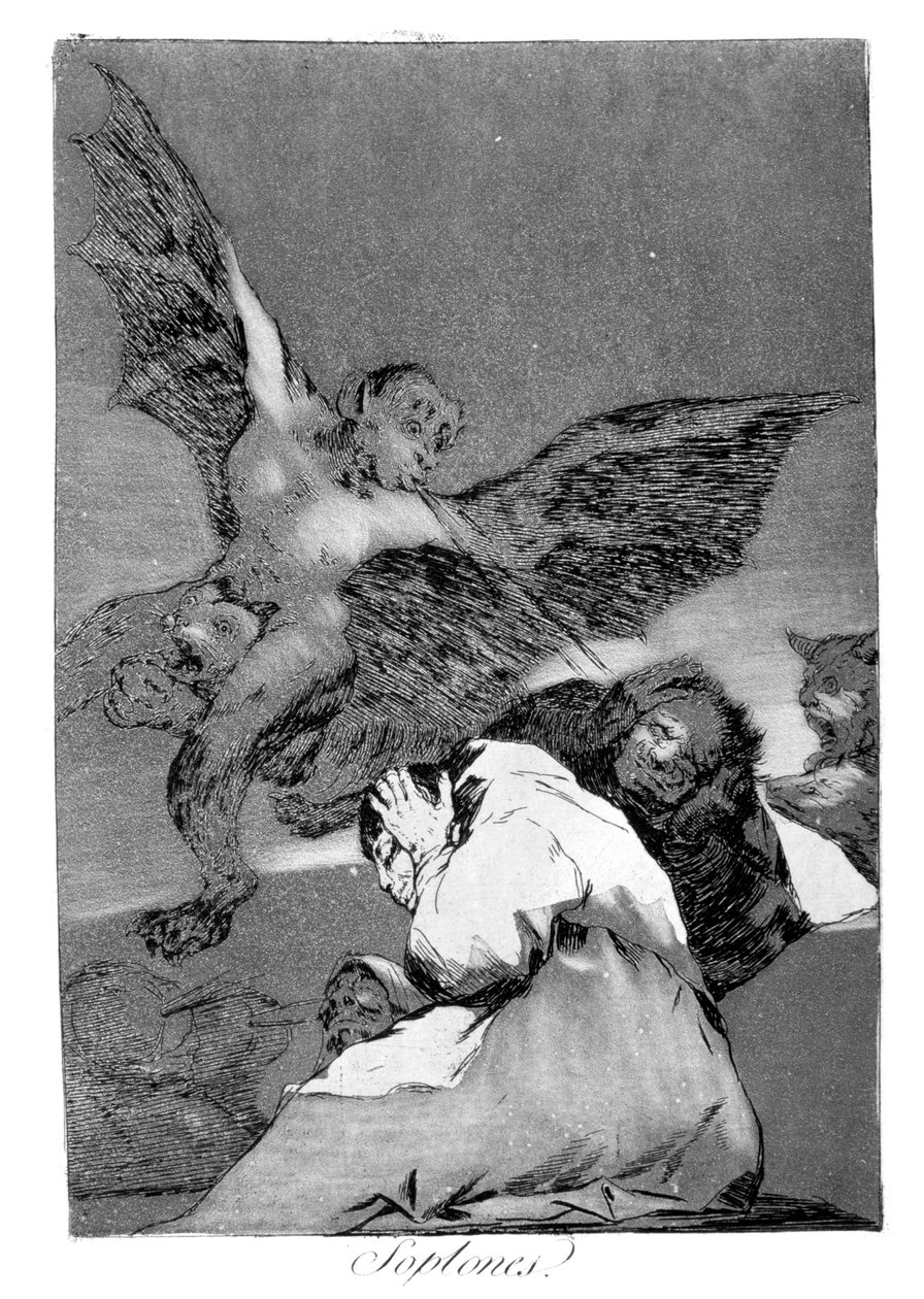 Yut onu, köpek, 1799 by Francisco de Goya