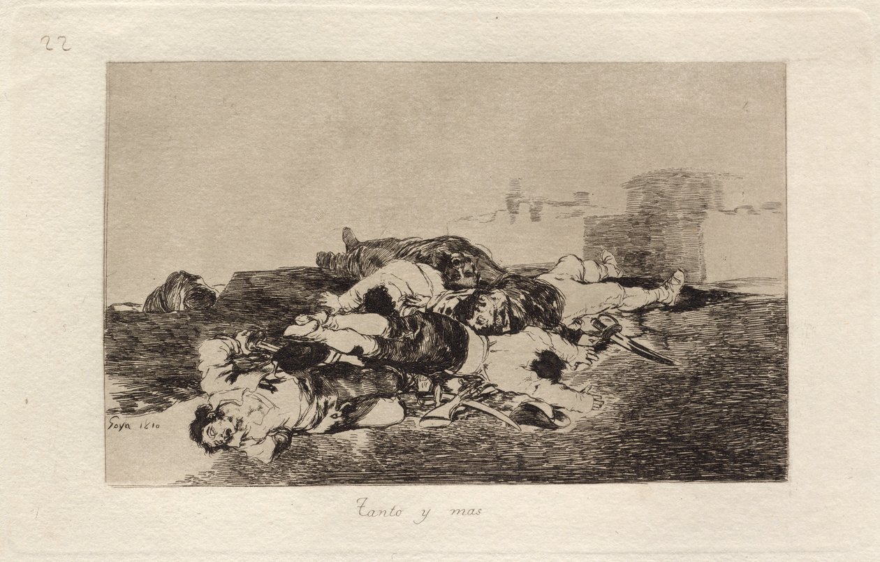Çok ve daha fazlası (Daha da kötüsü) by Francisco de Goya