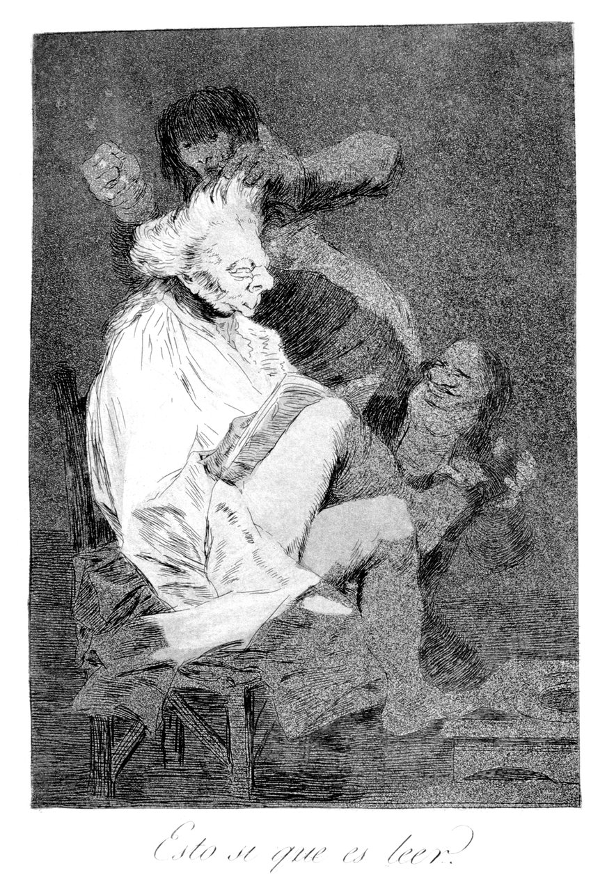 Bu kesinlikle okuyabiliyor, 1799 by Francisco de Goya