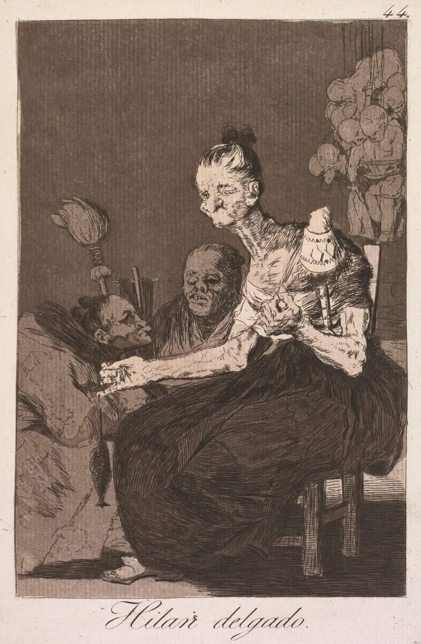 Kaprisler: İyi Dönüyorlar (Los Caprichos: Hilan Delgado) by Francisco de Goya