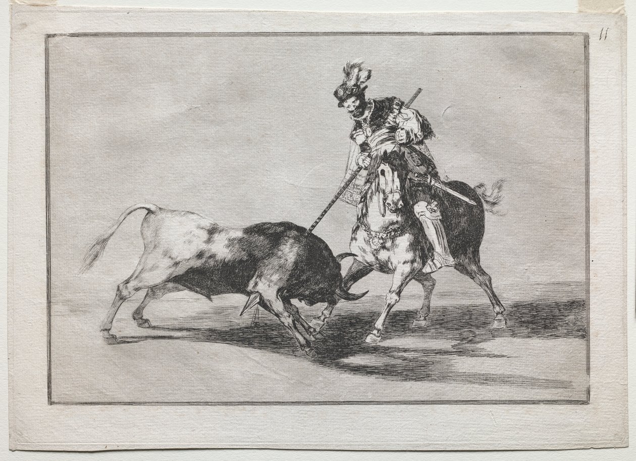 Cid Campeador Başka Bir Boğa Mızraklıyor by Francisco de Goya