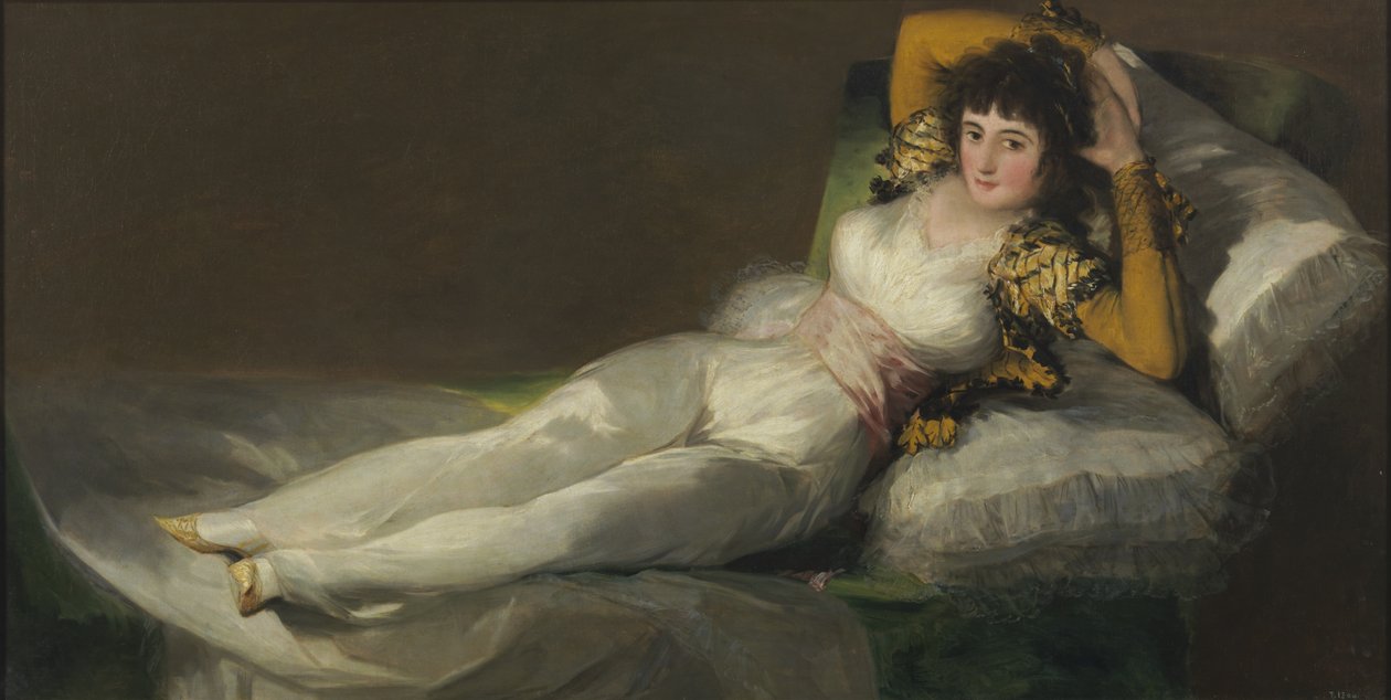Giyinik Maja, c. 1800 by Francisco de Goya