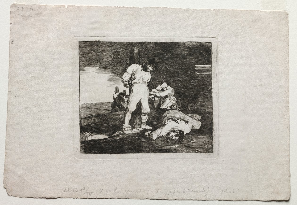 Savaşın Felaketleri: Ve Bunun İçin Yardım Yok by Francisco de Goya