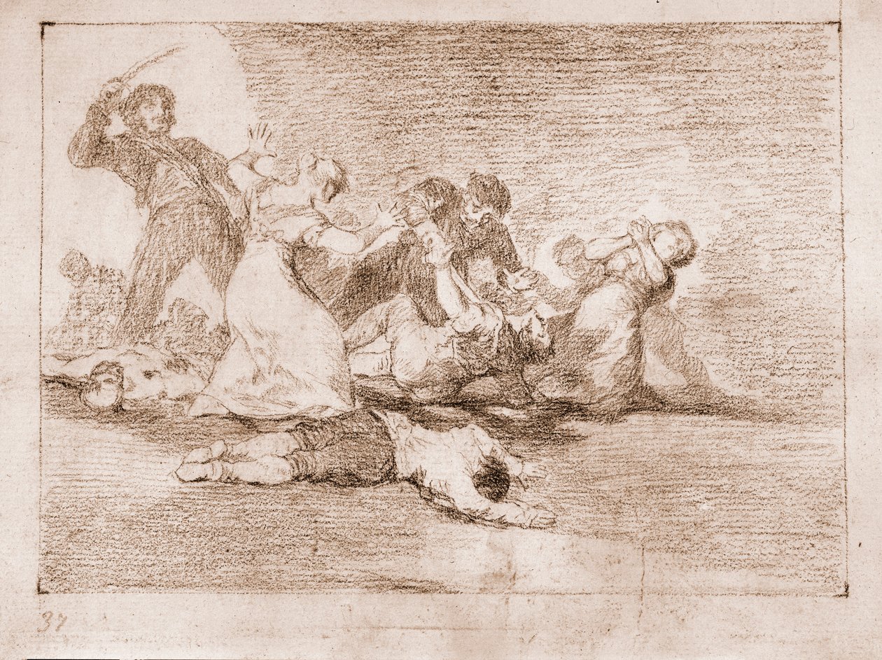 Savaşın Felaketleri: Kötü şöhretli kâr (Çizim by Francisco de Goya