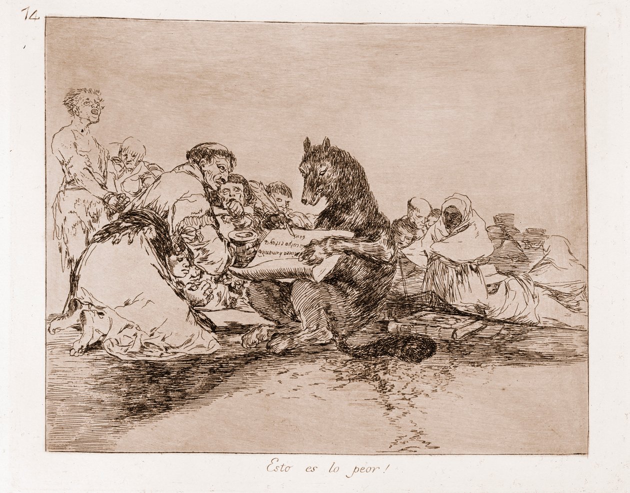 Savaşın Felaketleri: Bu en kötüsü (hazırlık çiziminden by Francisco de Goya