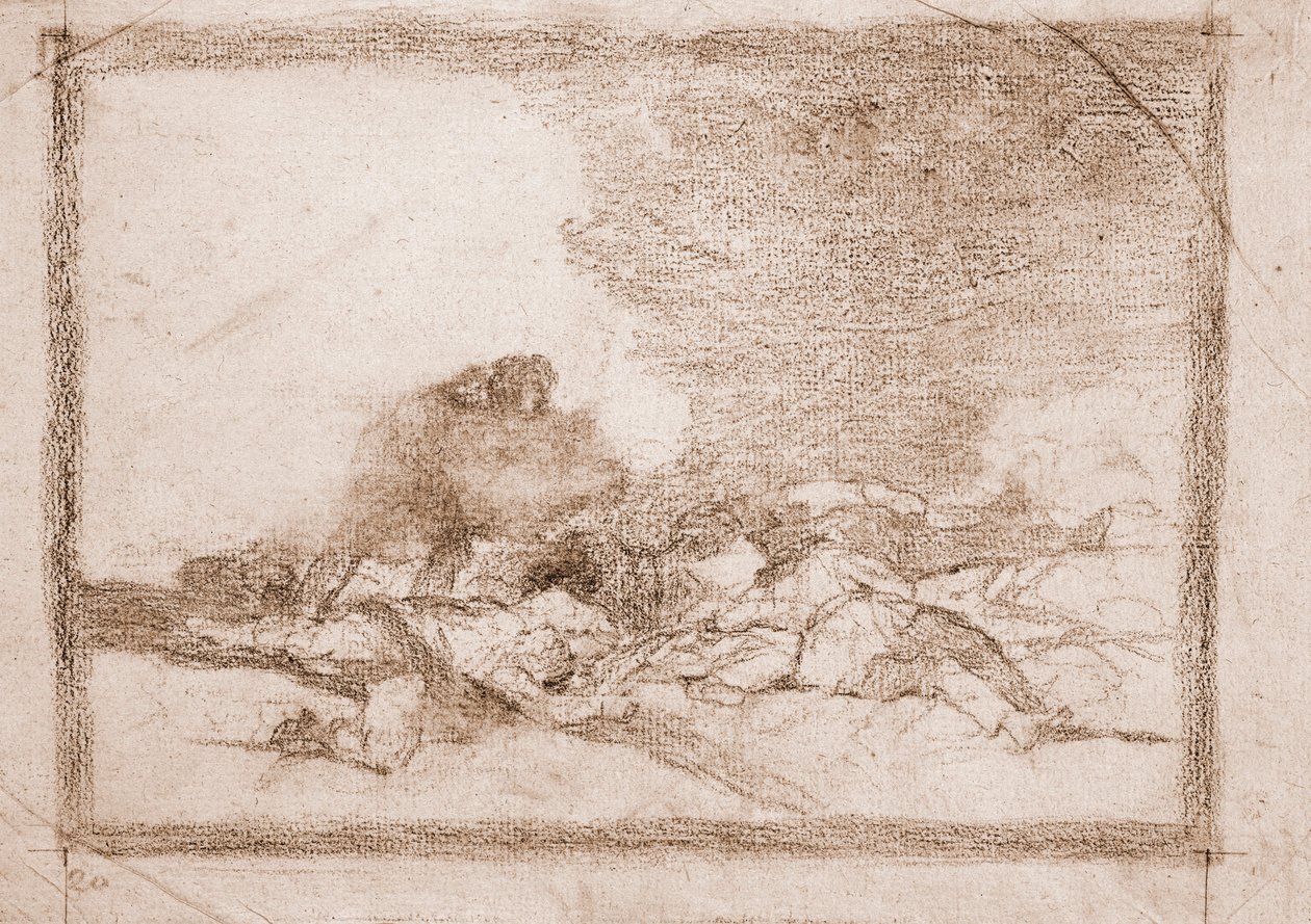 Savaşın Felaketleri: Bu yüzden doğdunuz (hazırlık çizimi by Francisco de Goya