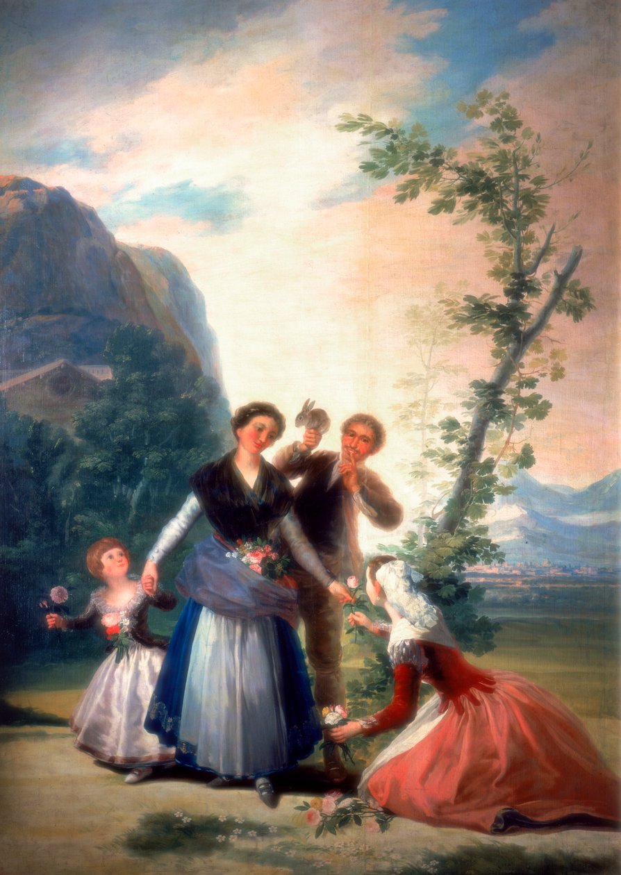 Çiçekçiler veya Bahar, 1786 by Francisco de Goya