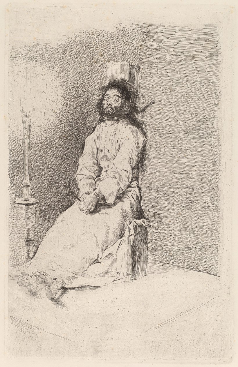 Garroted Adam by Francisco de Goya