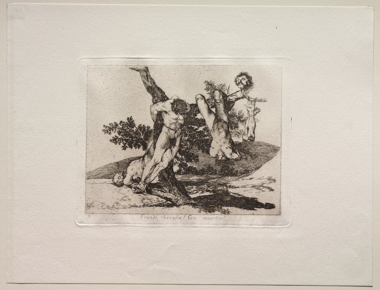 Savaşın Korkuları: Kahramanca Bir Başarı! Ölü Adamlarla! by Francisco de Goya