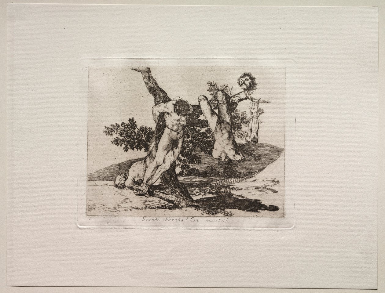 Savaşın Korkuları: Kahramanca Bir Başarı! Ölü Adamlarla!. by Francisco de Goya