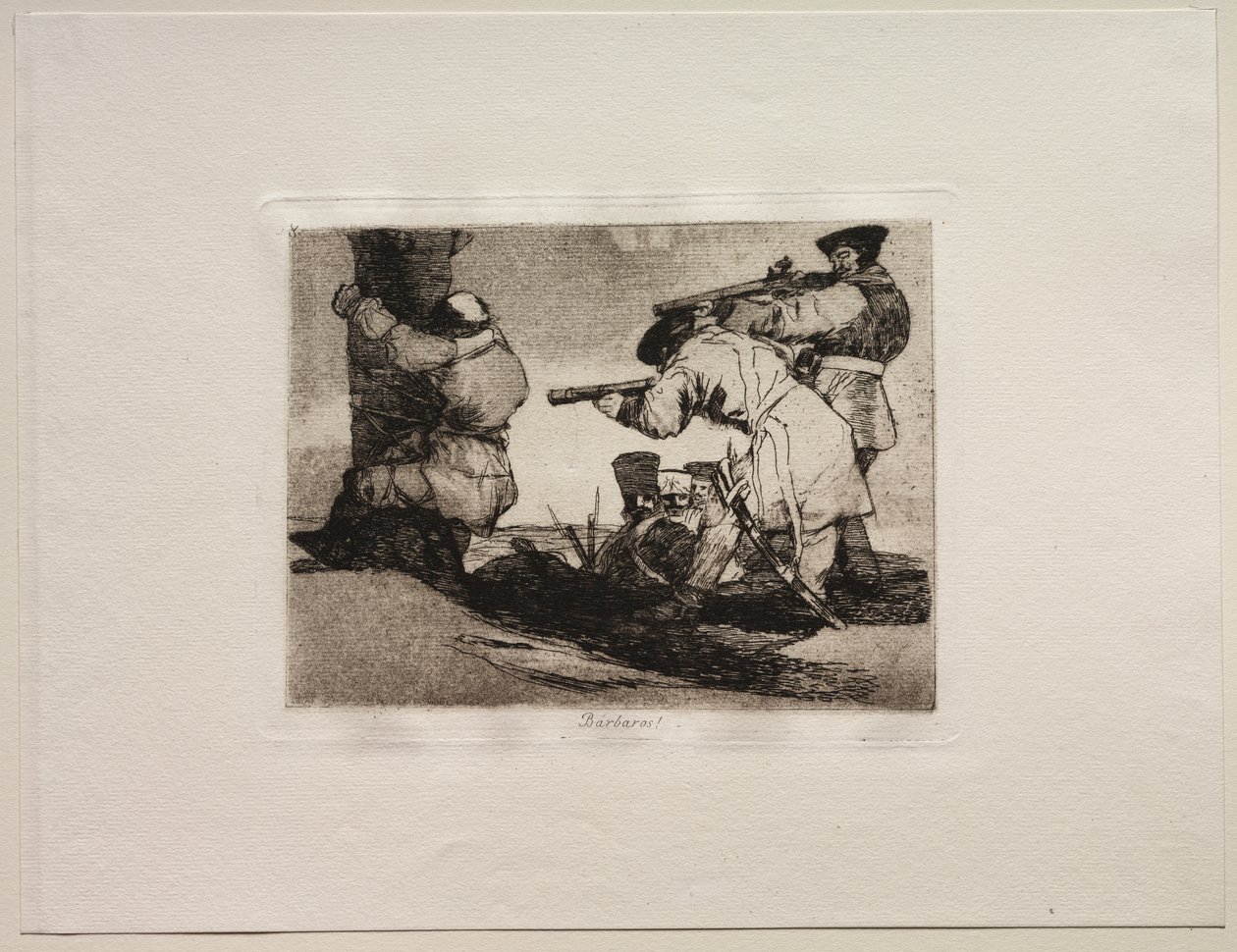 Savaşın Korkuları: Barbarlar! by Francisco de Goya