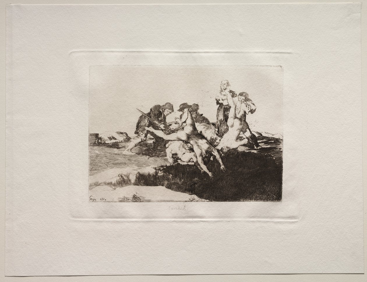 Savaşın Korkuları: Hayırseverlik by Francisco de Goya