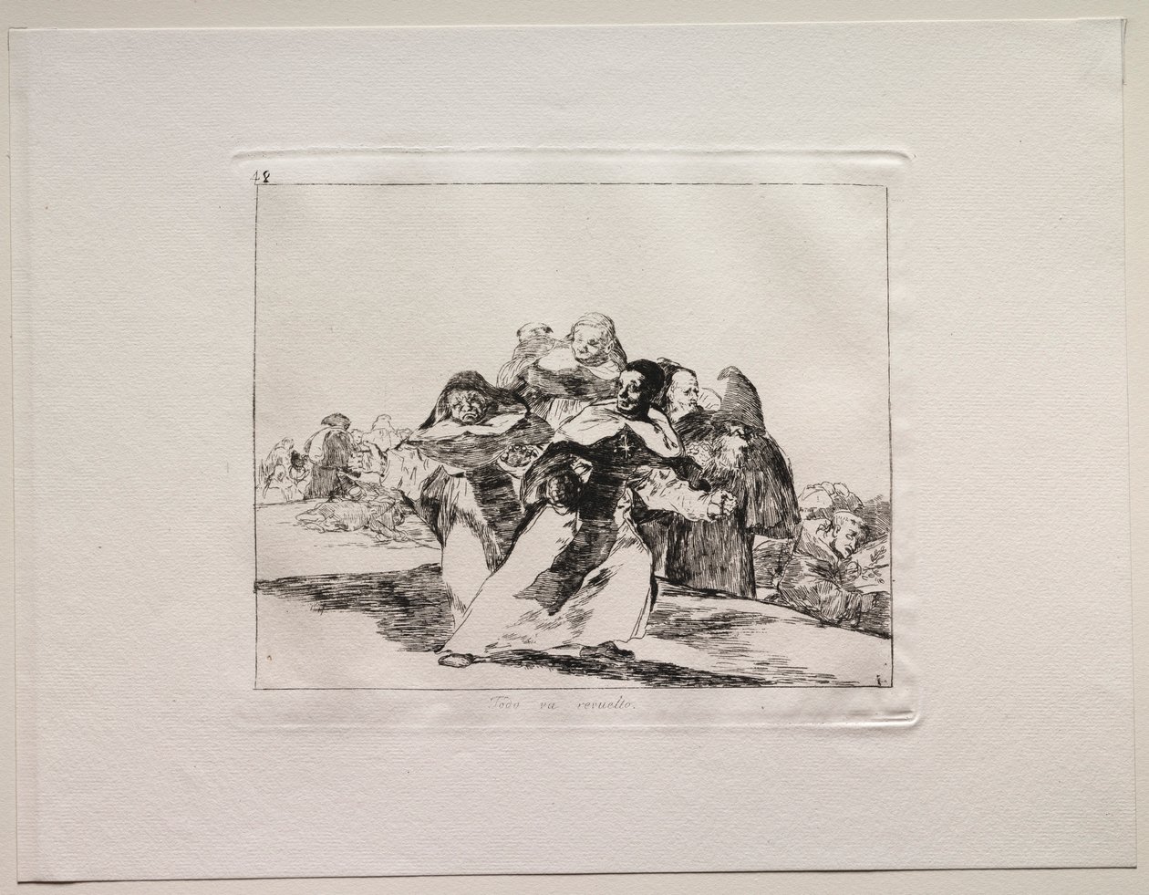 The Horrors of War: Her şey tepetaklak. by Francisco de Goya