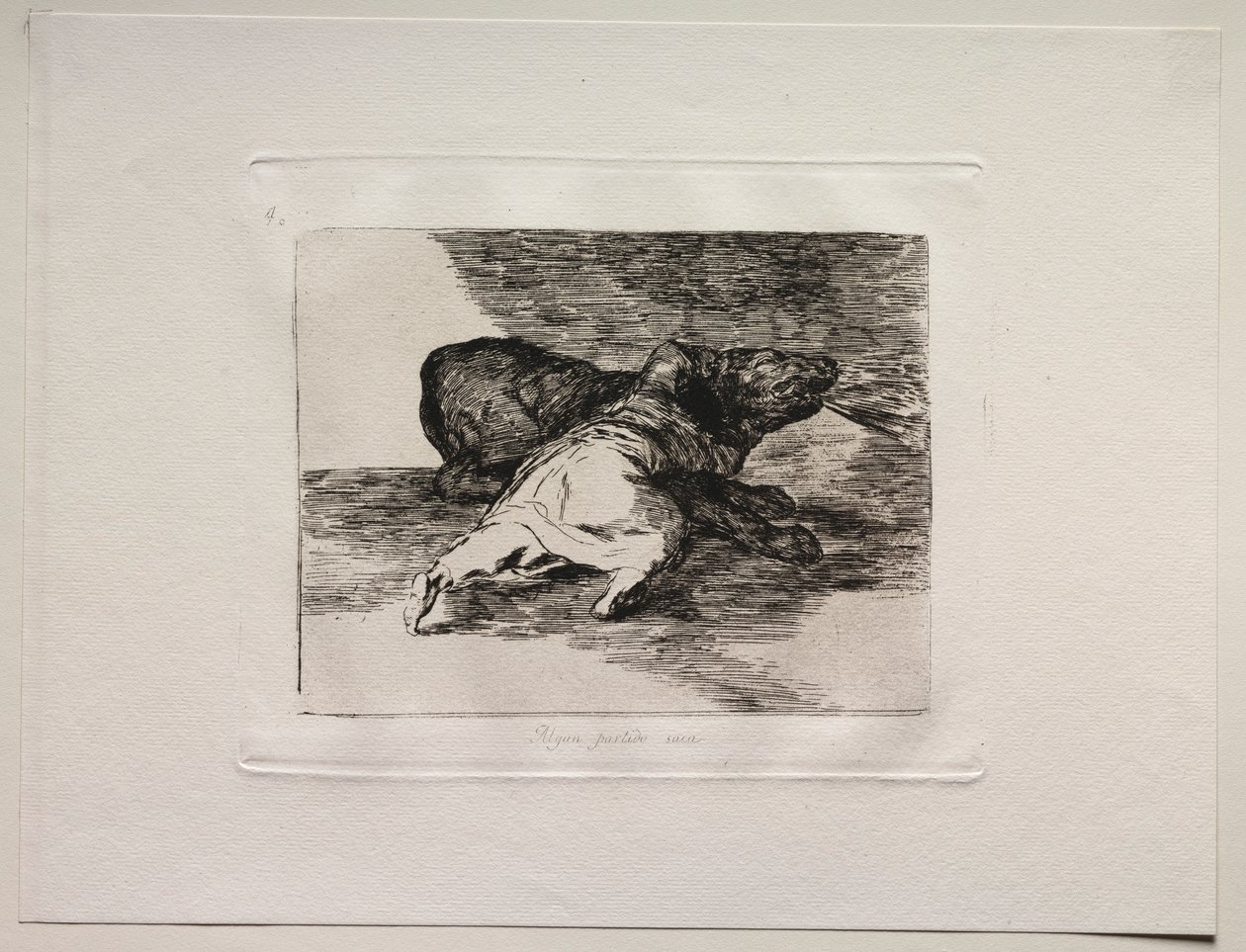 Savaşın Dehşetleri: İçinden Bir Şey Çıkarıyor.. by Francisco de Goya