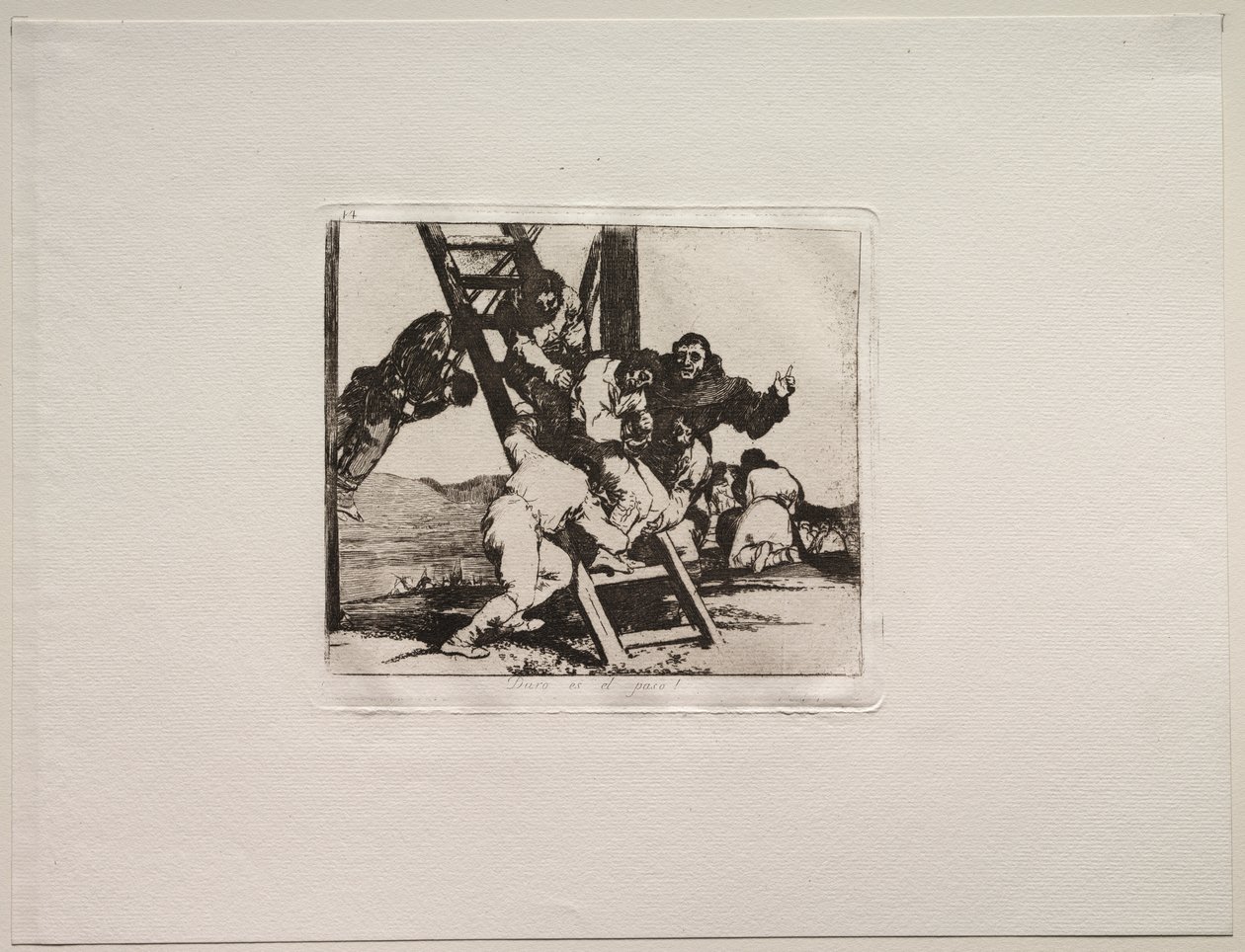 Savaşın Korkuları: Zor Bir Adım! by Francisco de Goya