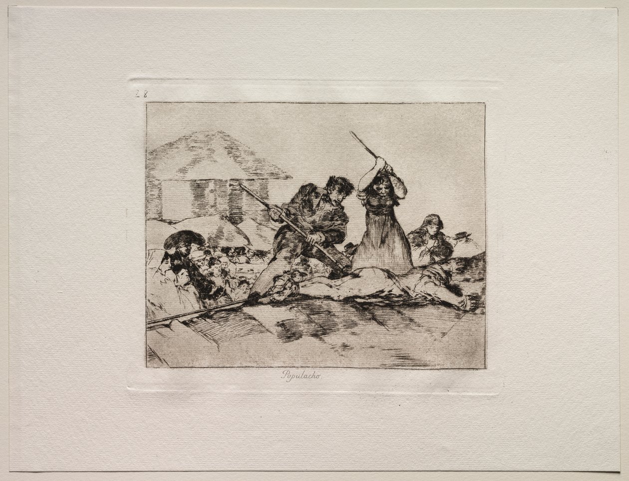 Savaşın Korkuları: Rabble by Francisco de Goya