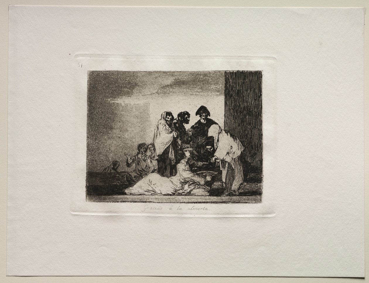 Savaşın Dehşetleri: Darı sayesinde. by Francisco de Goya
