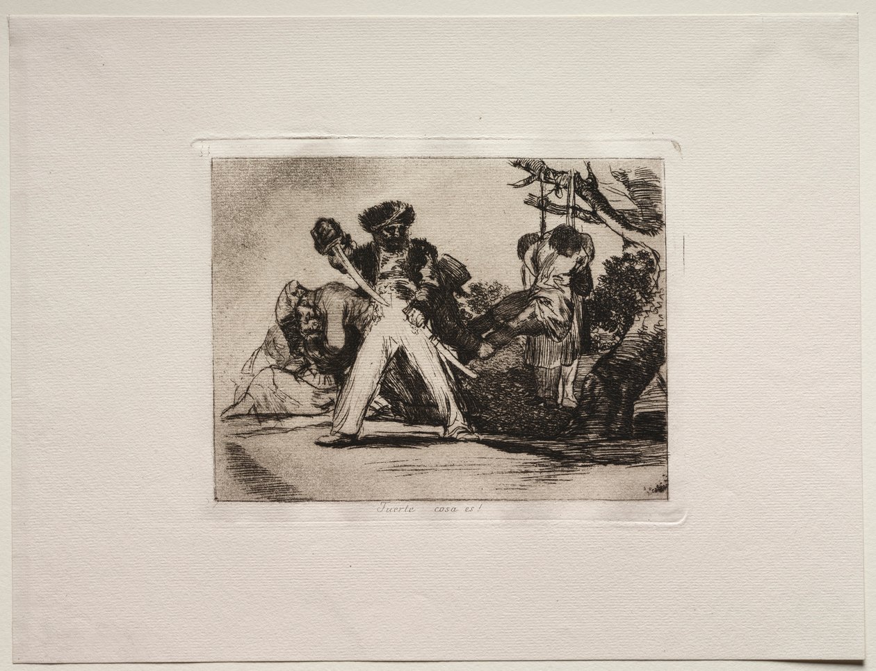 Savaşın Korkuları: Bu Zor!. by Francisco de Goya