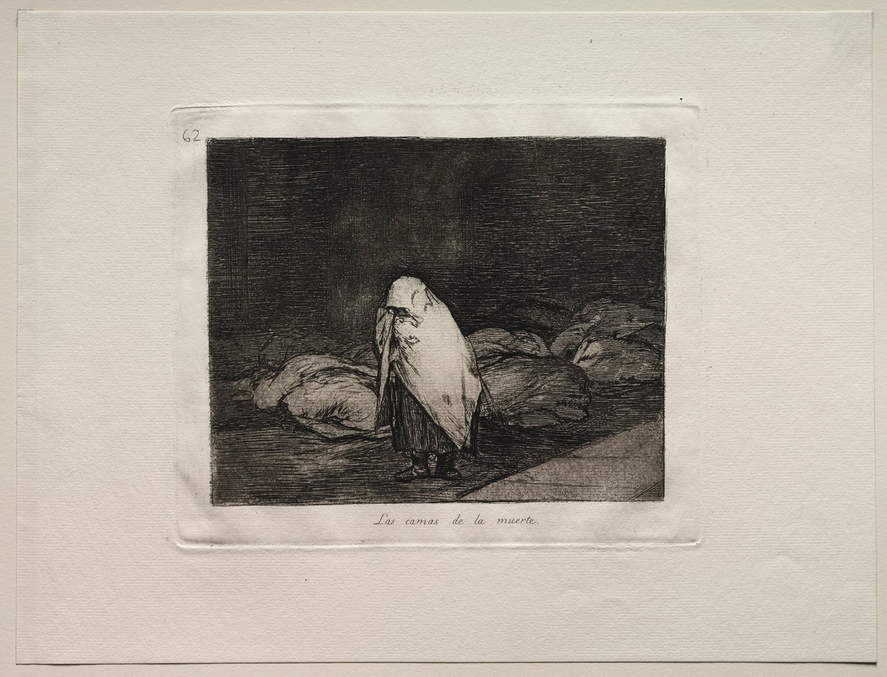 Savaşın Korkuları: Ölüm Yatakları. by Francisco de Goya