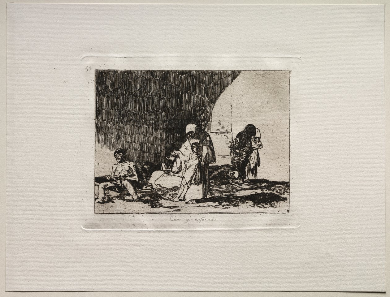 Savaşın Korkuları: Sağlıklı ve Hasta by Francisco de Goya