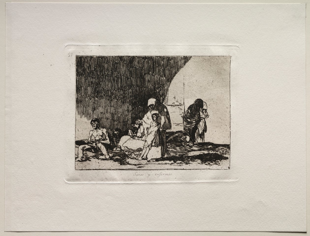 Savaşın Korkuları: Sağlıklı ve Hasta. by Francisco de Goya