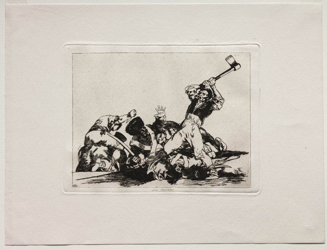 Savaşın Korkuları: Aynı. by Francisco de Goya