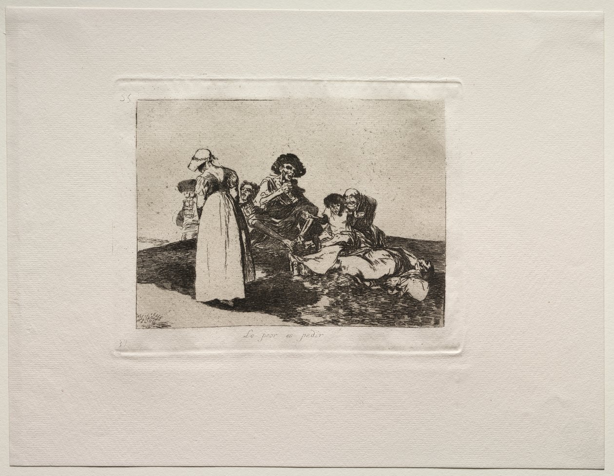 Savaşın Korkuları: En Kötüsü Yalvarmak by Francisco de Goya
