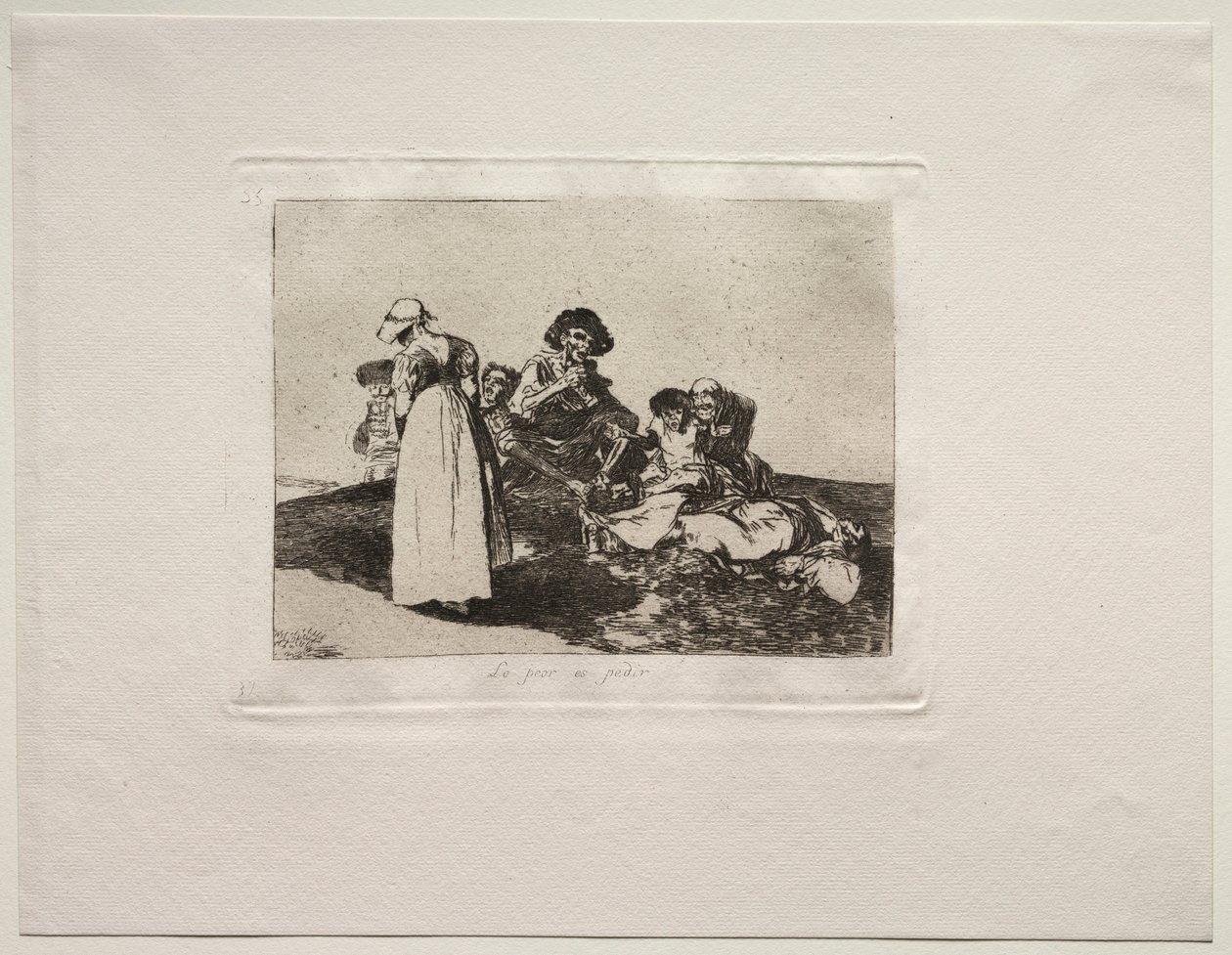 Savaşın Korkuları: En Kötüsü Yalvarmak. by Francisco de Goya