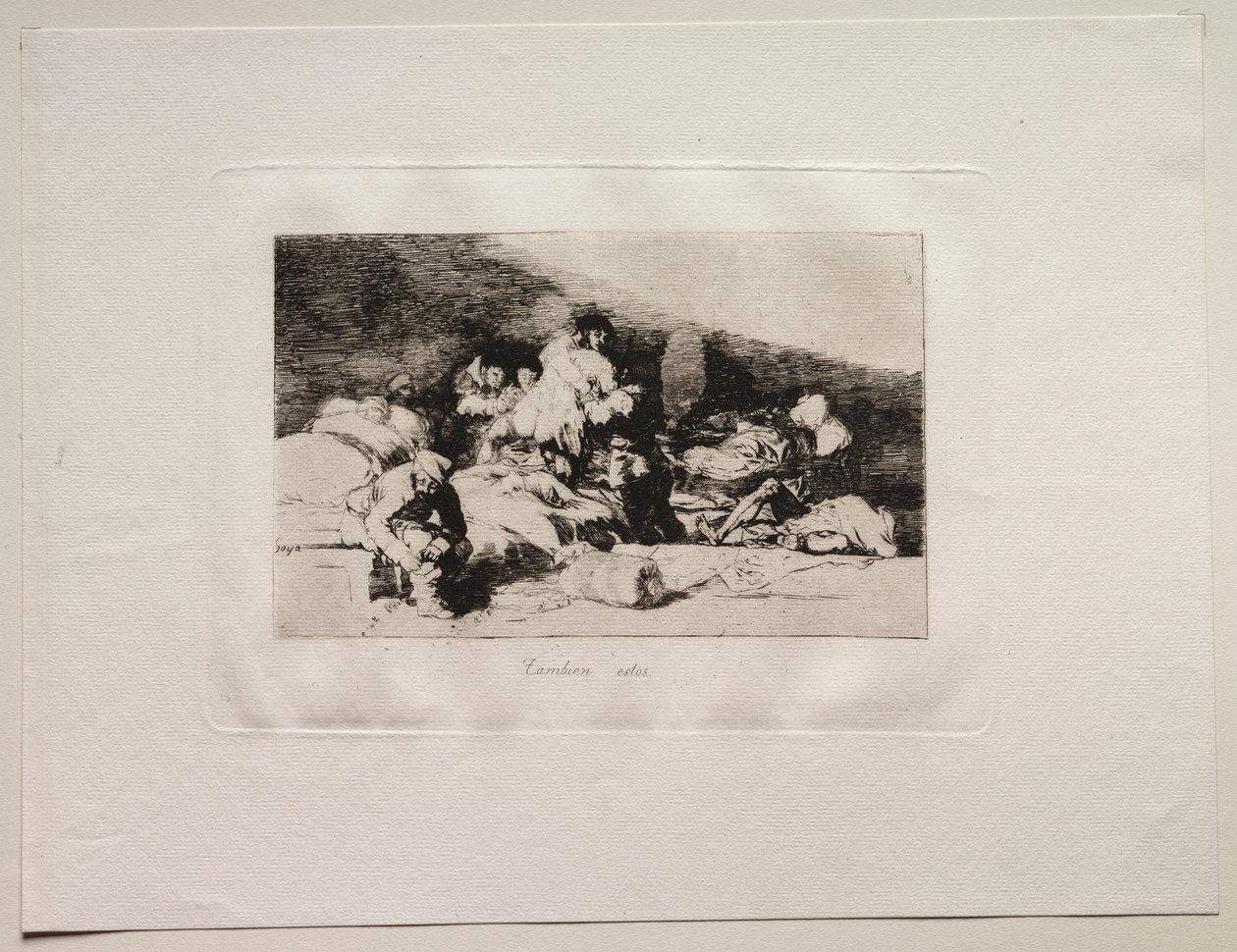 Savaşın Korkuları: Bunlar da. by Francisco de Goya