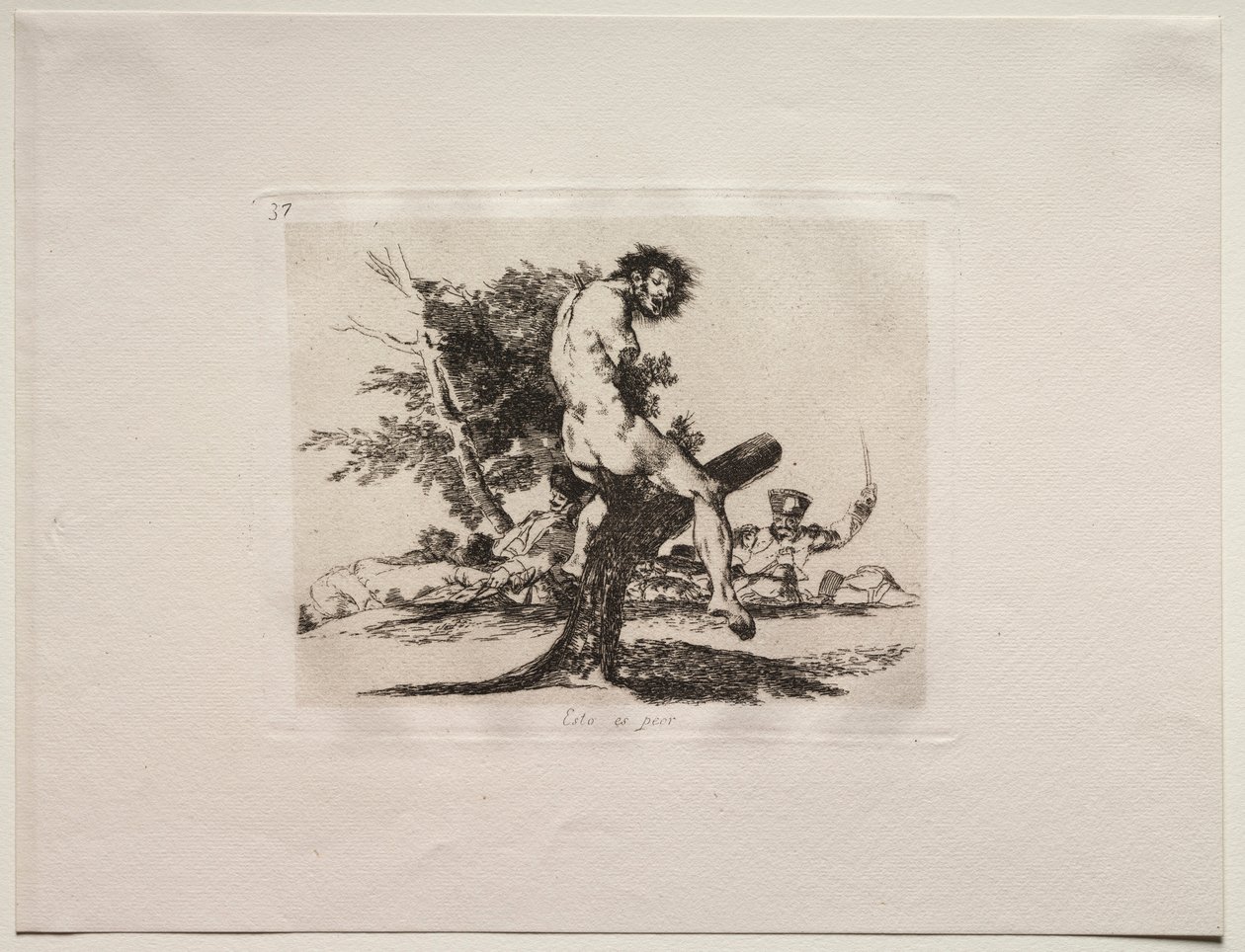 Savaşın Korkuları: Bu Daha Kötü. by Francisco de Goya