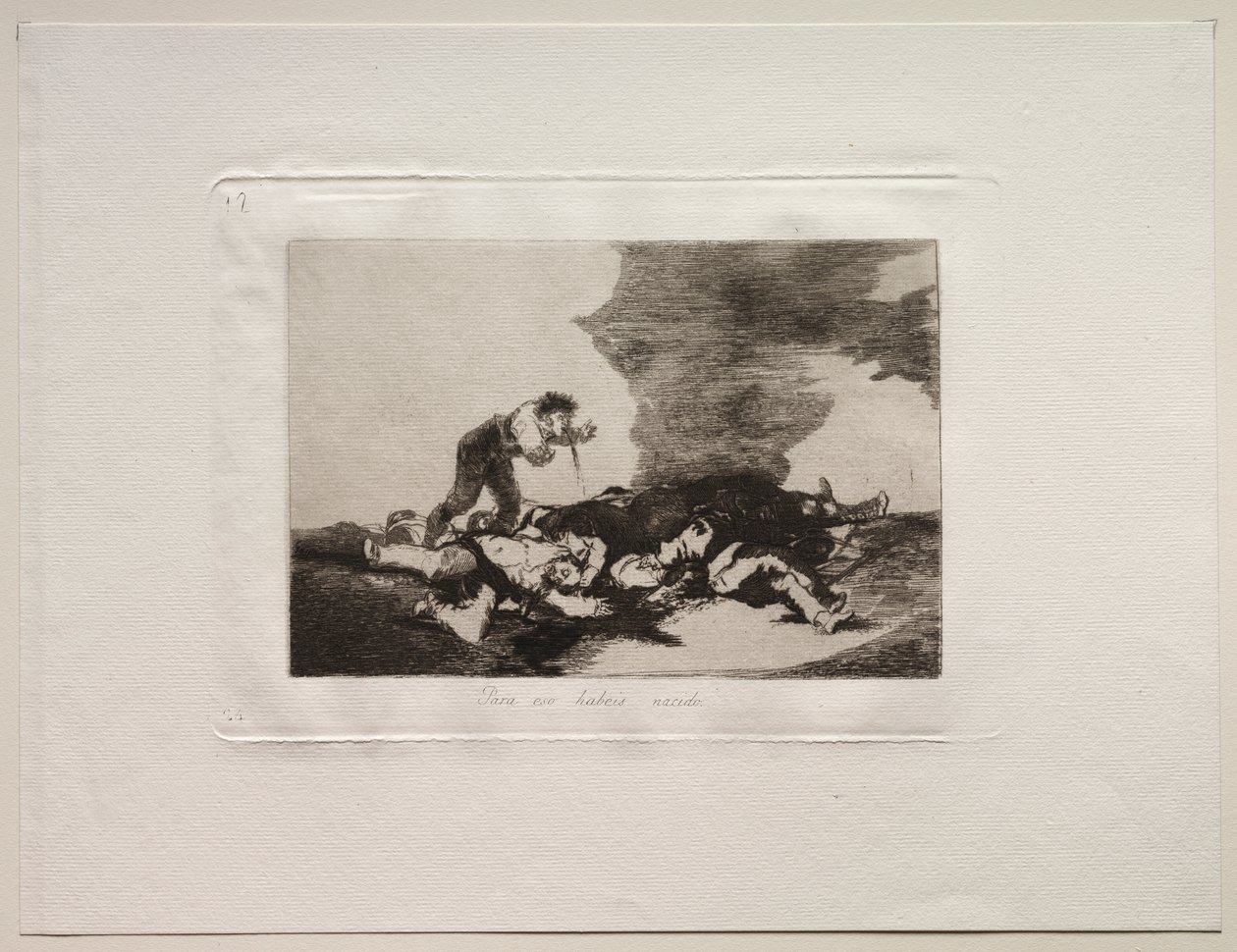Savaşın Korkuları: Bunun İçin Doğdunuz by Francisco de Goya