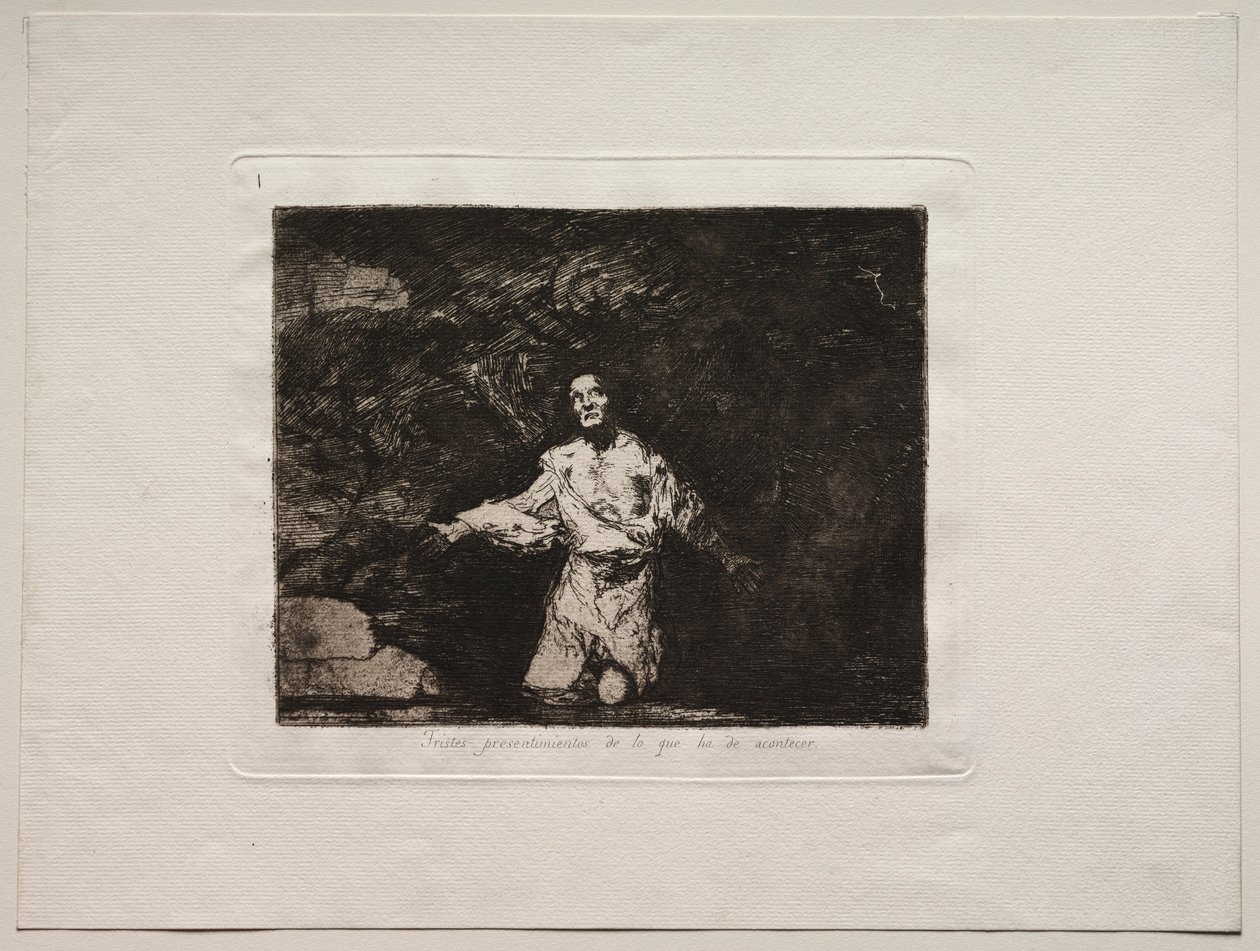 The Horrors of War: Başlık Sayfası - Olacakların Üzücü Önsezileri. by Francisco de Goya