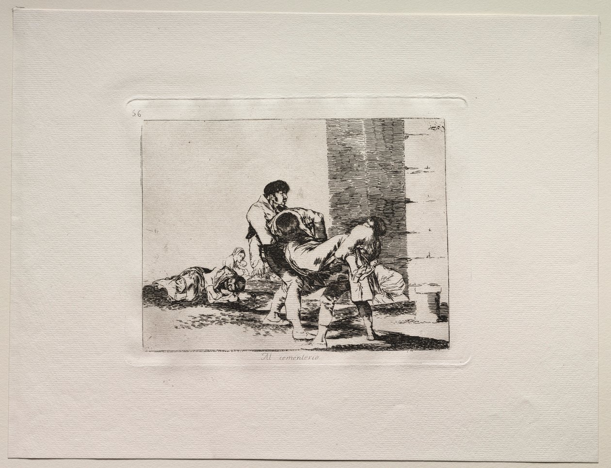 Savaşın Korkuları: Mezarlığa. by Francisco de Goya