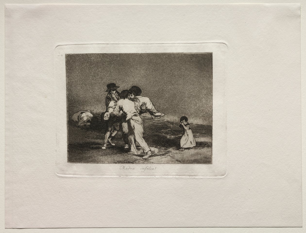 Savaşın Korkuları: Mutsuz Anne. by Francisco de Goya
