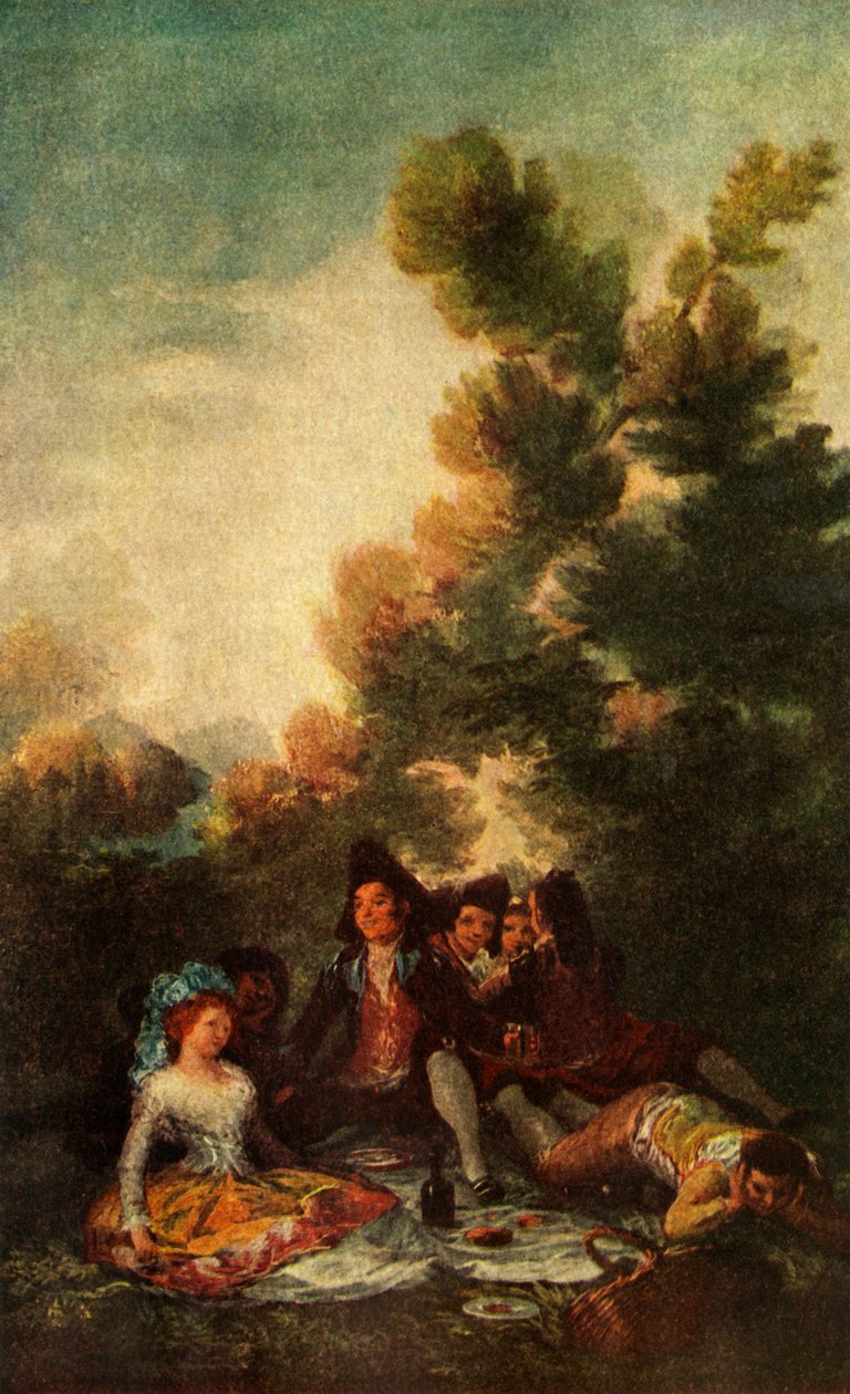 Piknik, 1785-1790, 1938 by Francisco de Goya