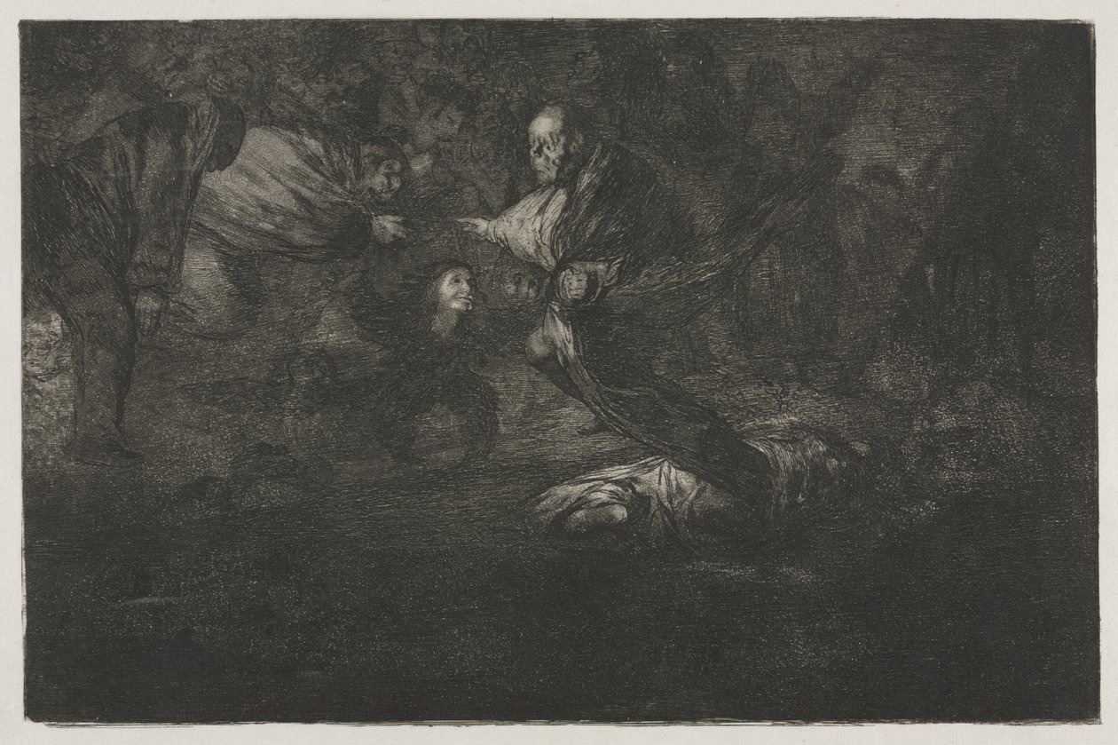 Atasözleri: Onları Tanrı Yaratır ve Birlikte Birleşirler, 1864. by Francisco de Goya