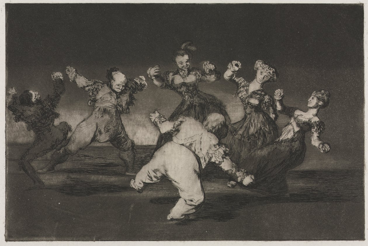Atasözleri: Marion Dans Edecekse, Sonuçlarını Almak Zorundadır by Francisco de Goya