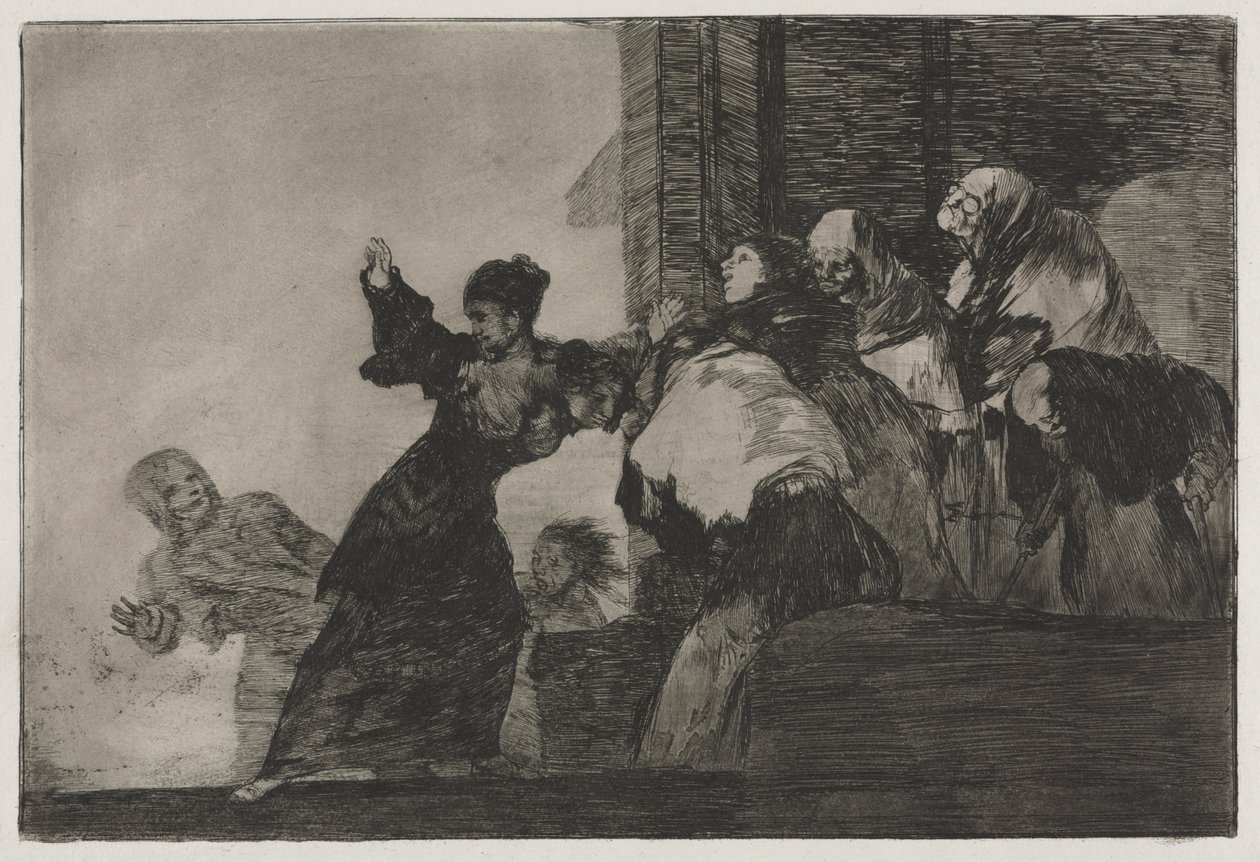 Atasözleri: Zavallı Delilik, 1864. by Francisco de Goya