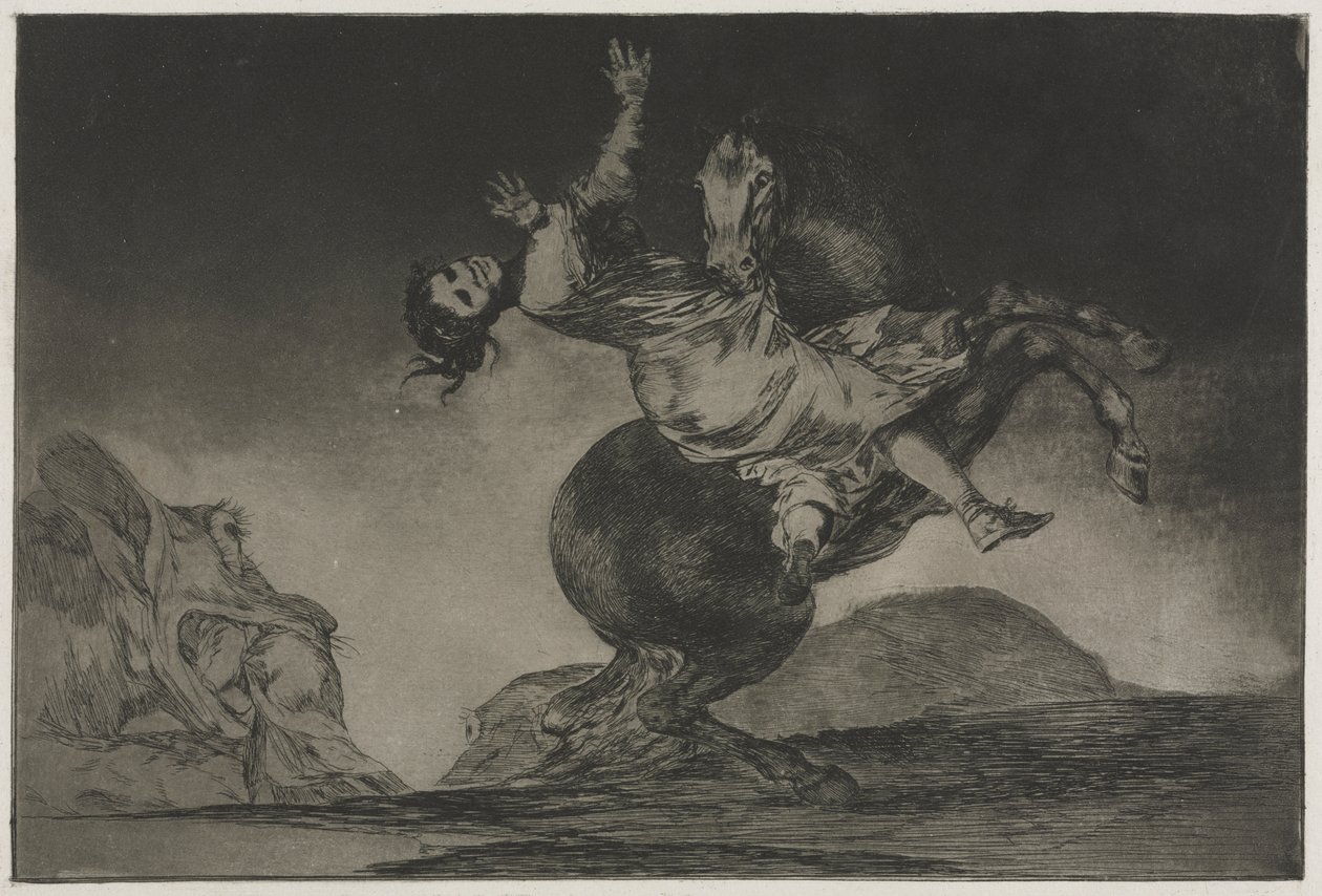 Atasözleri: At Kaçıran by Francisco de Goya