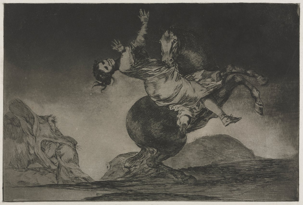 Atasözleri: At Kaçıran, 1864. by Francisco de Goya