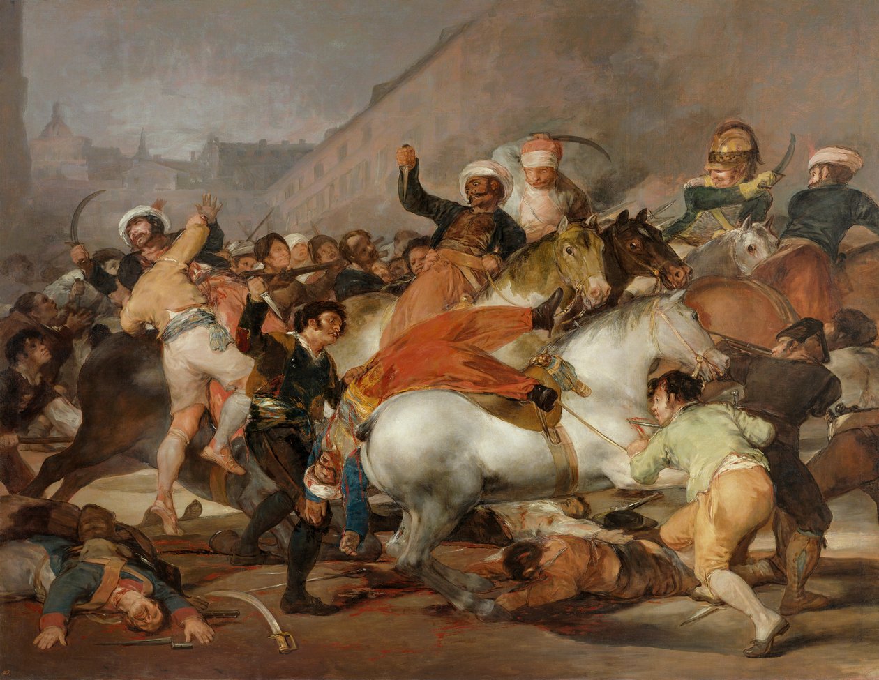 2 Mayıs 1808 veya Memlüklerin Hükmü, 1814 (restorasyon sonrası) by Francisco de Goya