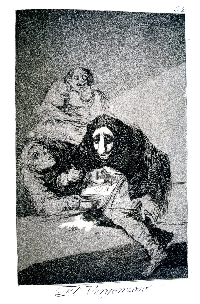 Utanmış Kişi, 1799 by Francisco de Goya