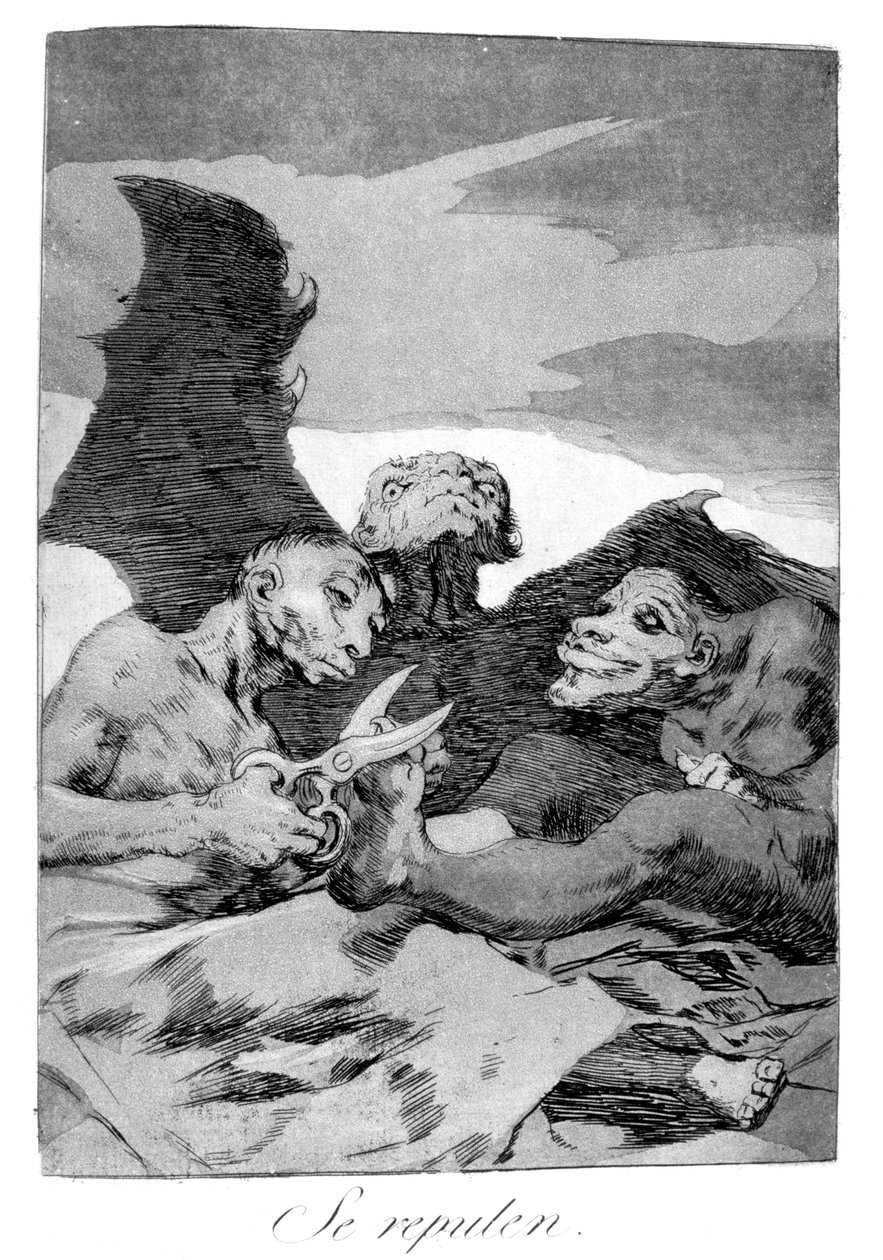 Kendilerini süslerler, 1799 by Francisco de Goya