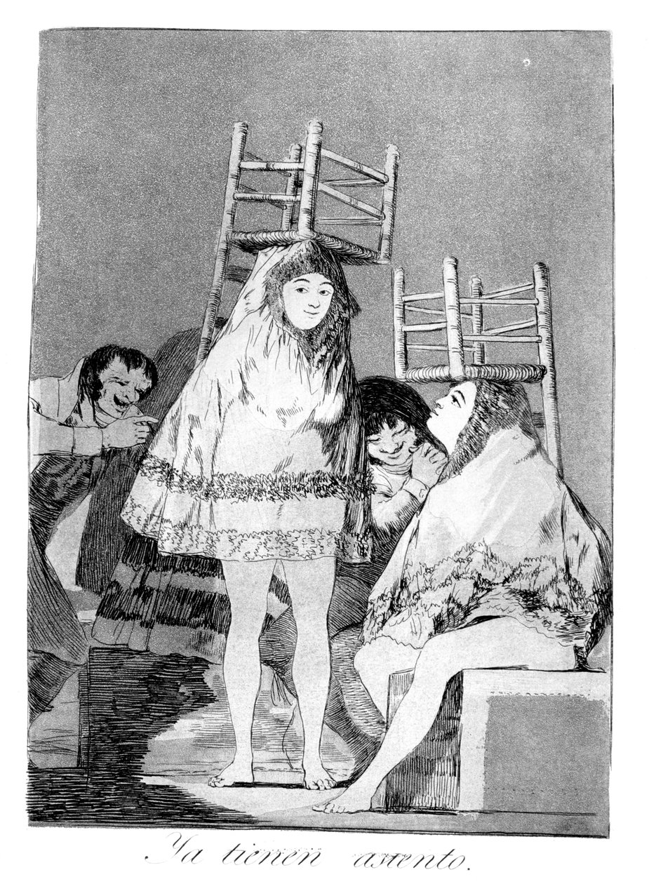 Zaten bir koltukları var, 1799 by Francisco de Goya