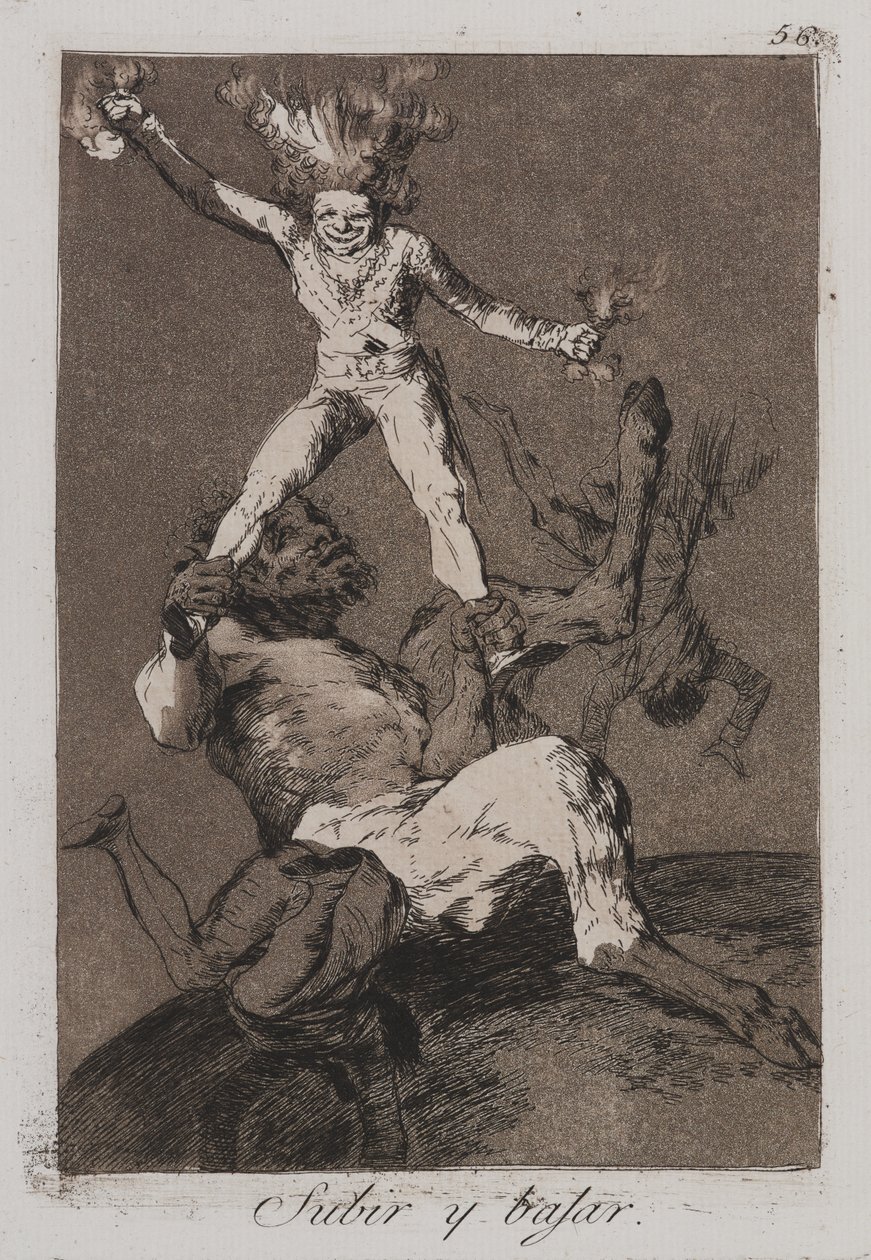 Yükselmek ve Düşmek (Subir y bajar) by Francisco de Goya