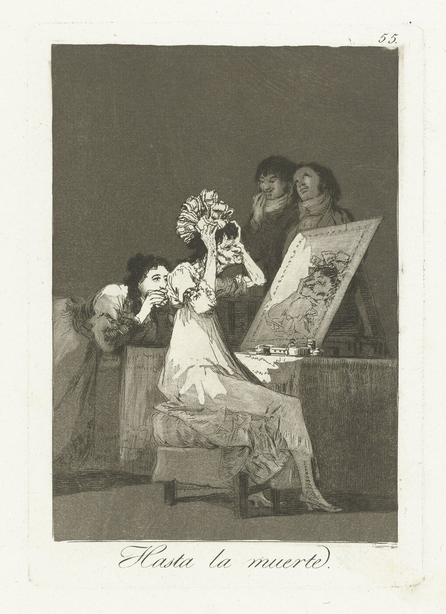 Çok iyi Ölüme kadar (nesne üzerindeki başlık) Los Caprichos (dizi adı) by Francisco de Goya